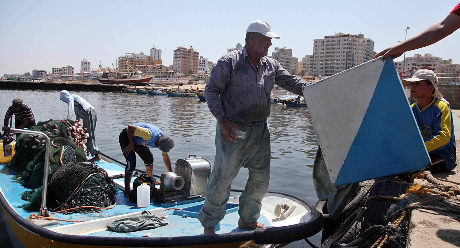 اسماك غزة بعد دخول الصيادين 9 اميال في البحر